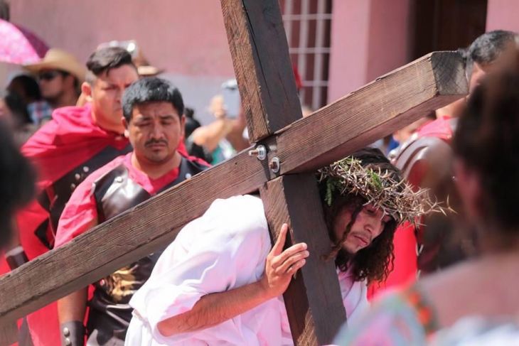 Andrés Medina representará a Cristo por séptima ocasión en viacrucis Acanceh